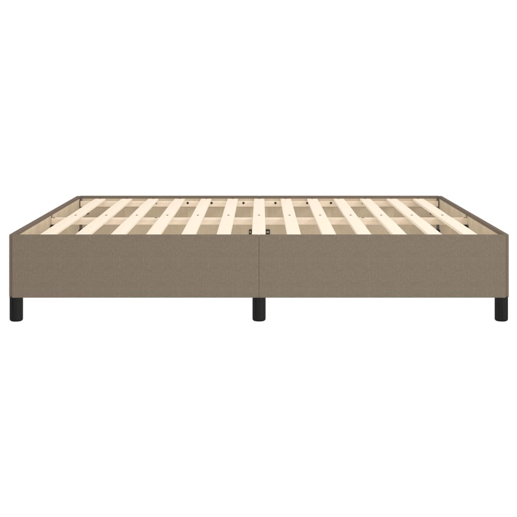 vidaXL Rama łóżka bez materaca, taupe, 180x200 cm, obita tkaniną