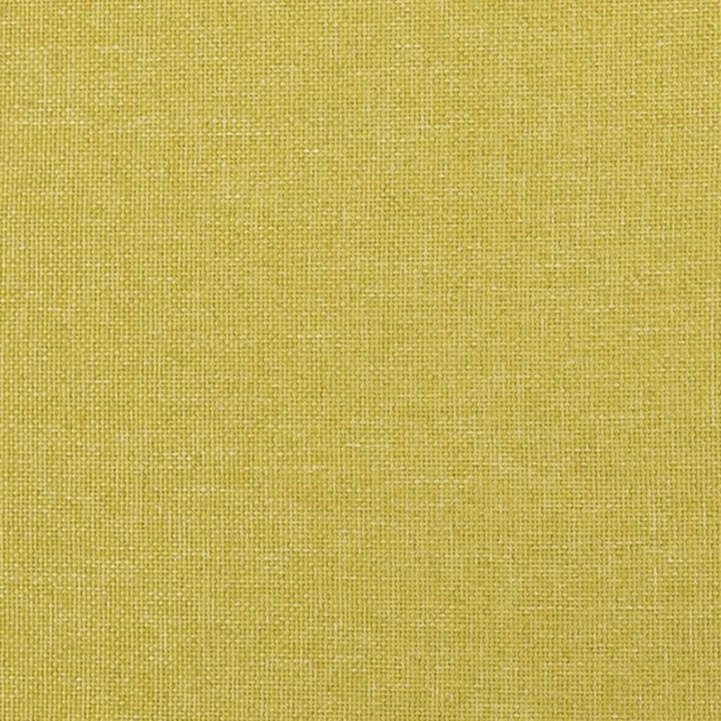 vidaXL Rama łóżka bez materaca, zielona, 200x200 cm, obita tkaniną
