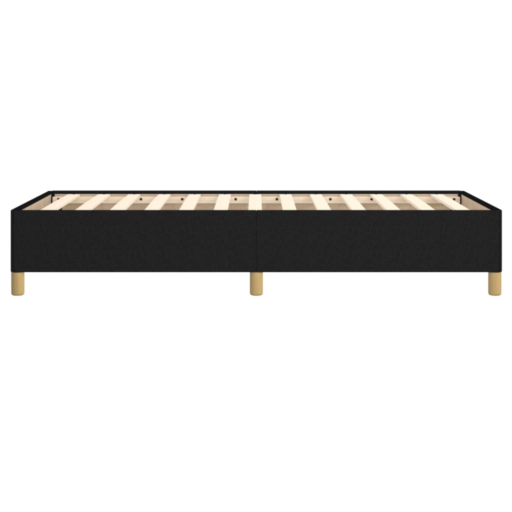 vidaXL Rama łóżka bez materaca Czarna 80x200 cm Tkanina