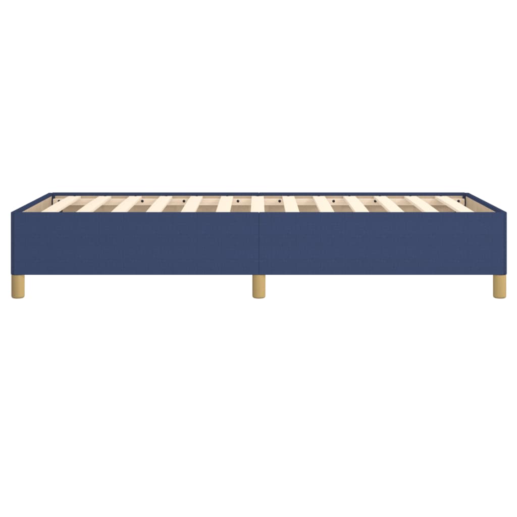 vidaXL Rama łóżka bez materaca Niebieska 80x200 cm Tkanina