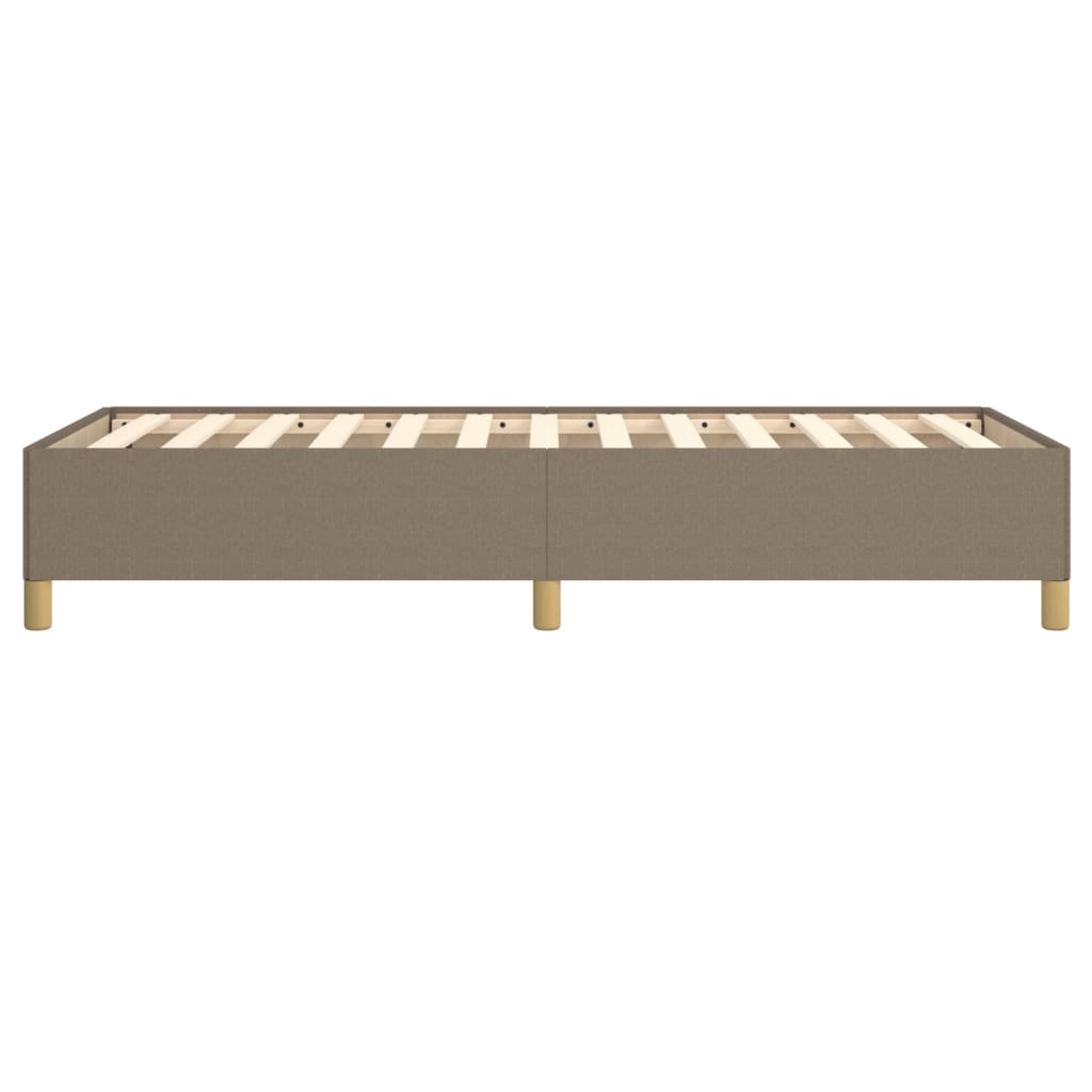 vidaXL Rama łóżka bez materaca Taupe 90x190 cm Tkanina