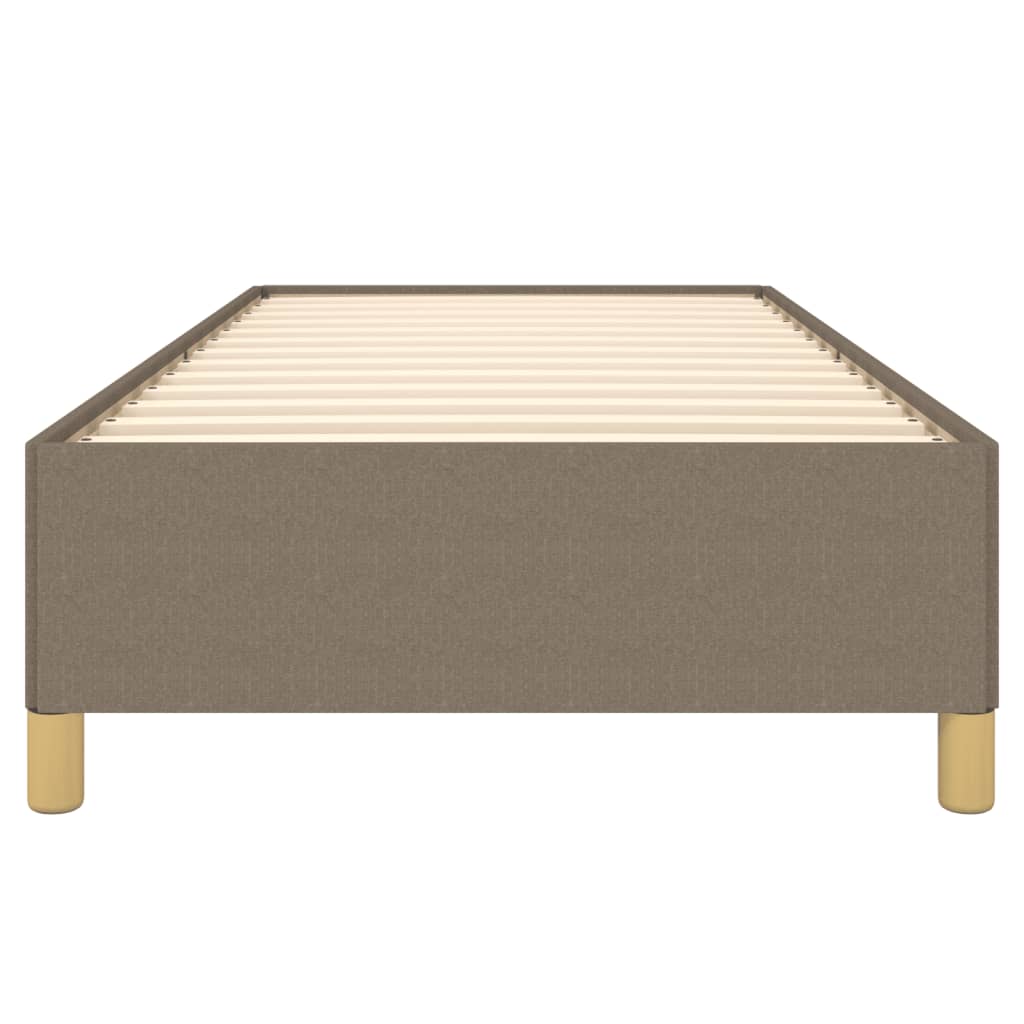vidaXL Rama łóżka bez materaca Taupe 90x200 cm Tkanina