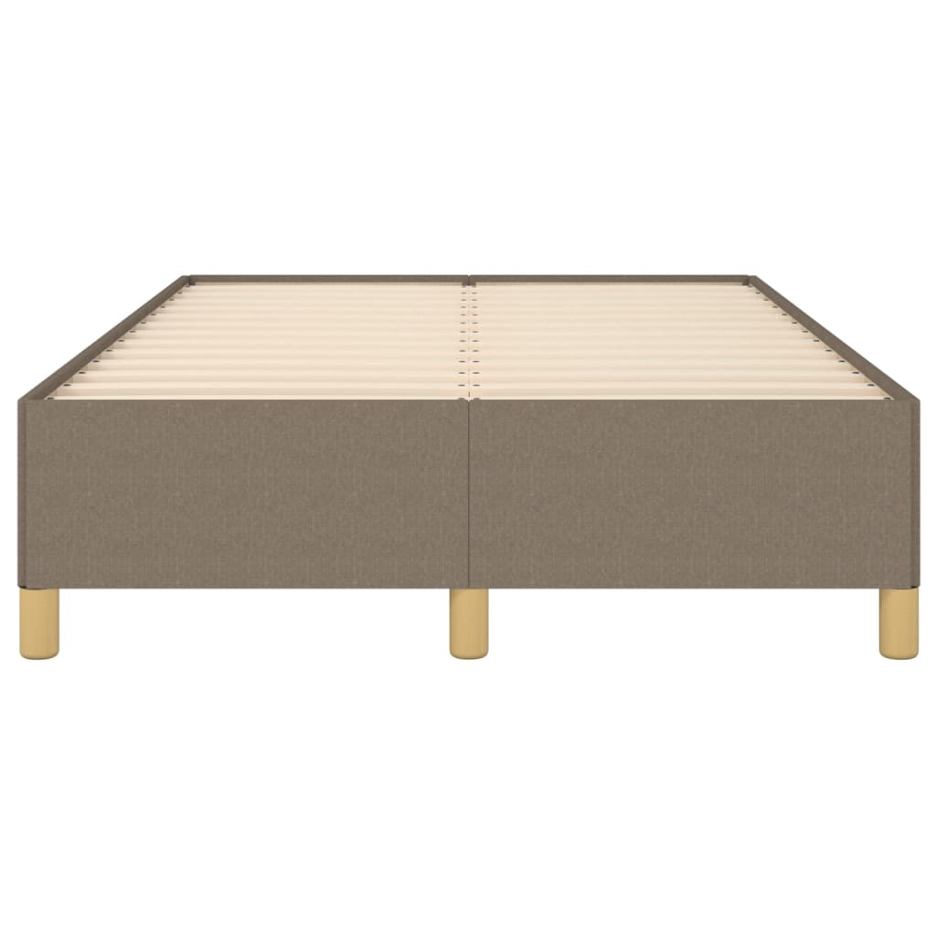 vidaXL Rama łóżka bez materaca, taupe, 120x200 cm, obita tkaniną