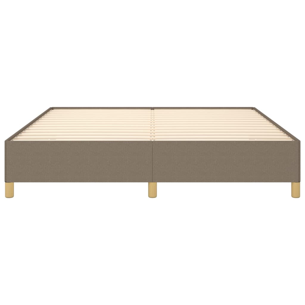 vidaXL Rama łóżka bez materaca, taupe, 180x200 cm, obita tkaniną