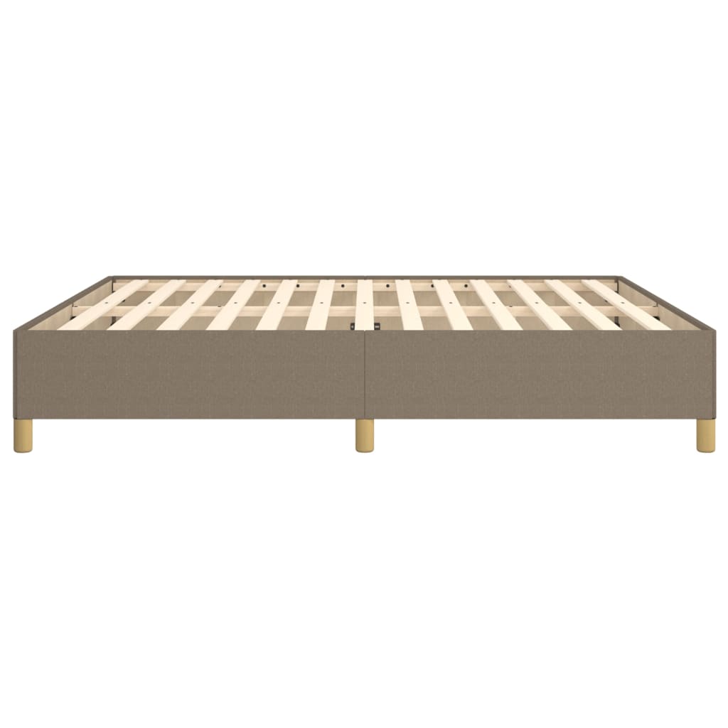 vidaXL Rama łóżka bez materaca, taupe, 180x200 cm, obita tkaniną