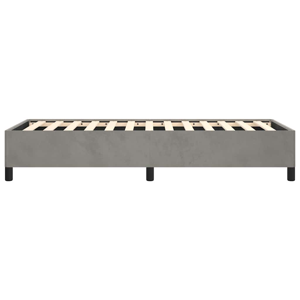 vidaXL Rama łóżka bez materaca jasnoszara 100x190 cm Twin Velvet