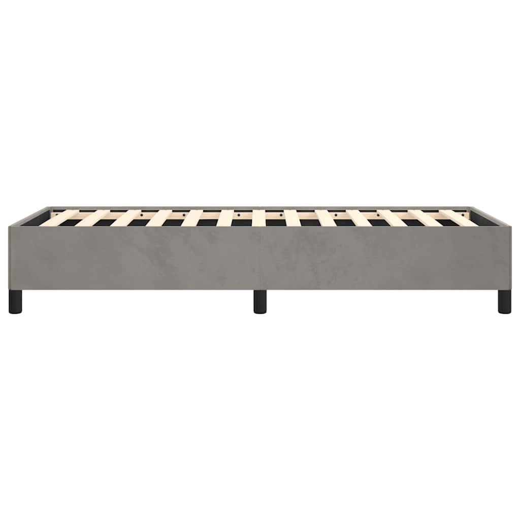 vidaXL Rama łóżka bez materaca jasnoszara 100x203 cm Twin XL Velvet