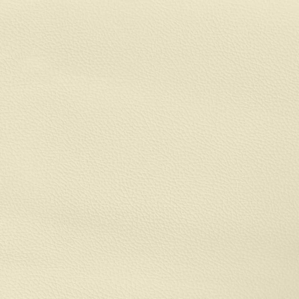 vidaXL Rama łóżka z zagłówkiem bez materaca, kremowa, 80x200 cm