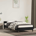 vidaXL Rama łóżka z zagłówkiem bez materaca, czarna 80x200cm aksamitna