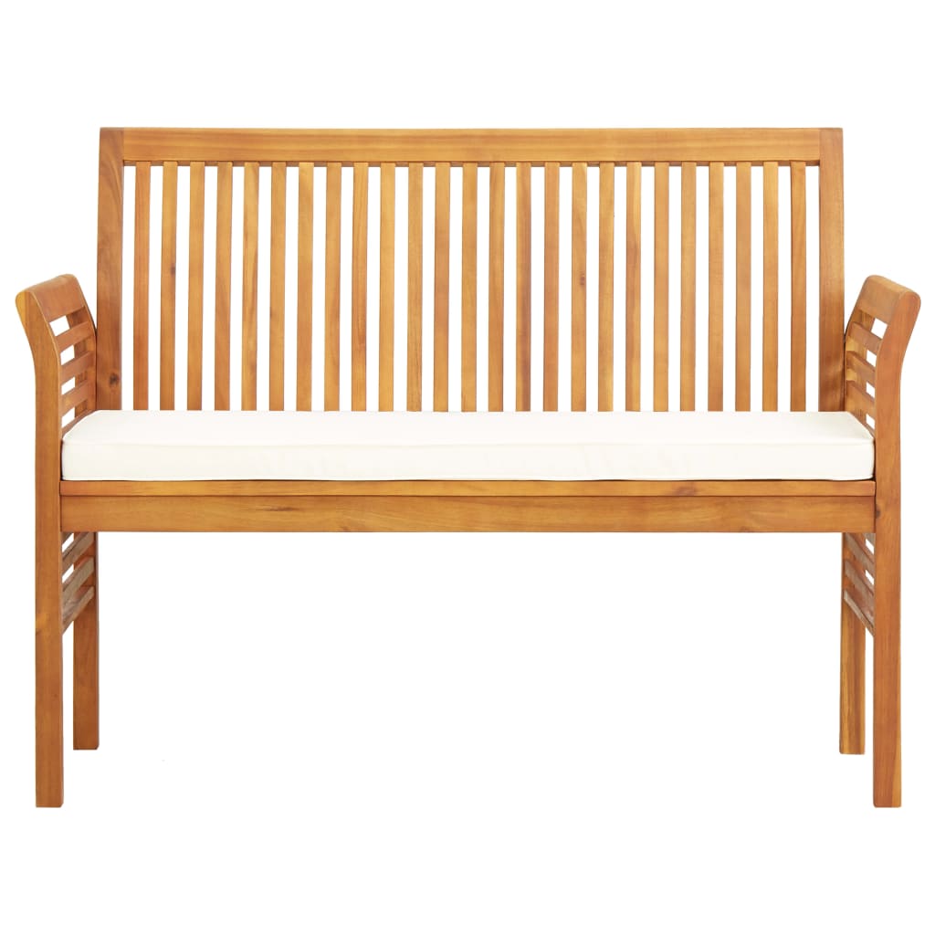 vidaXL 3-cz. zestaw mebli ogrodowych z poduszkami, drewno akacjowe
