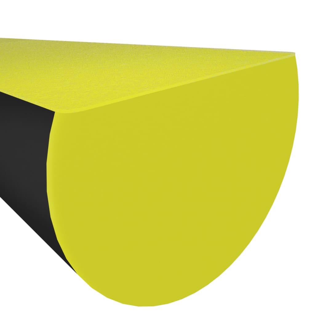 vidaXL Ochraniacze na narożnik, 2 szt., żółto-czarne, 4x3x100 cm, PU