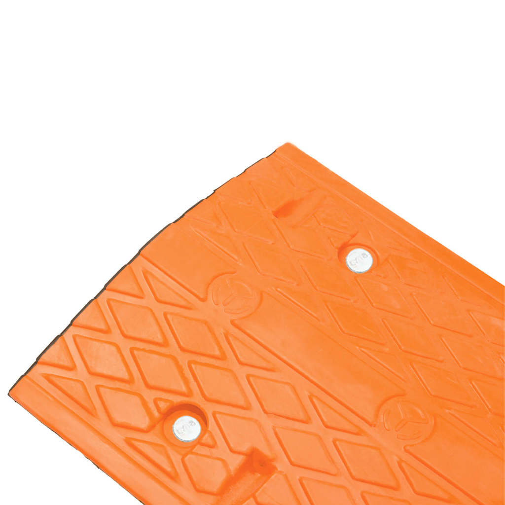 vidaXL Próg zwalniający, żółto-czarny, 97x32,5x4 cm, gumowy
