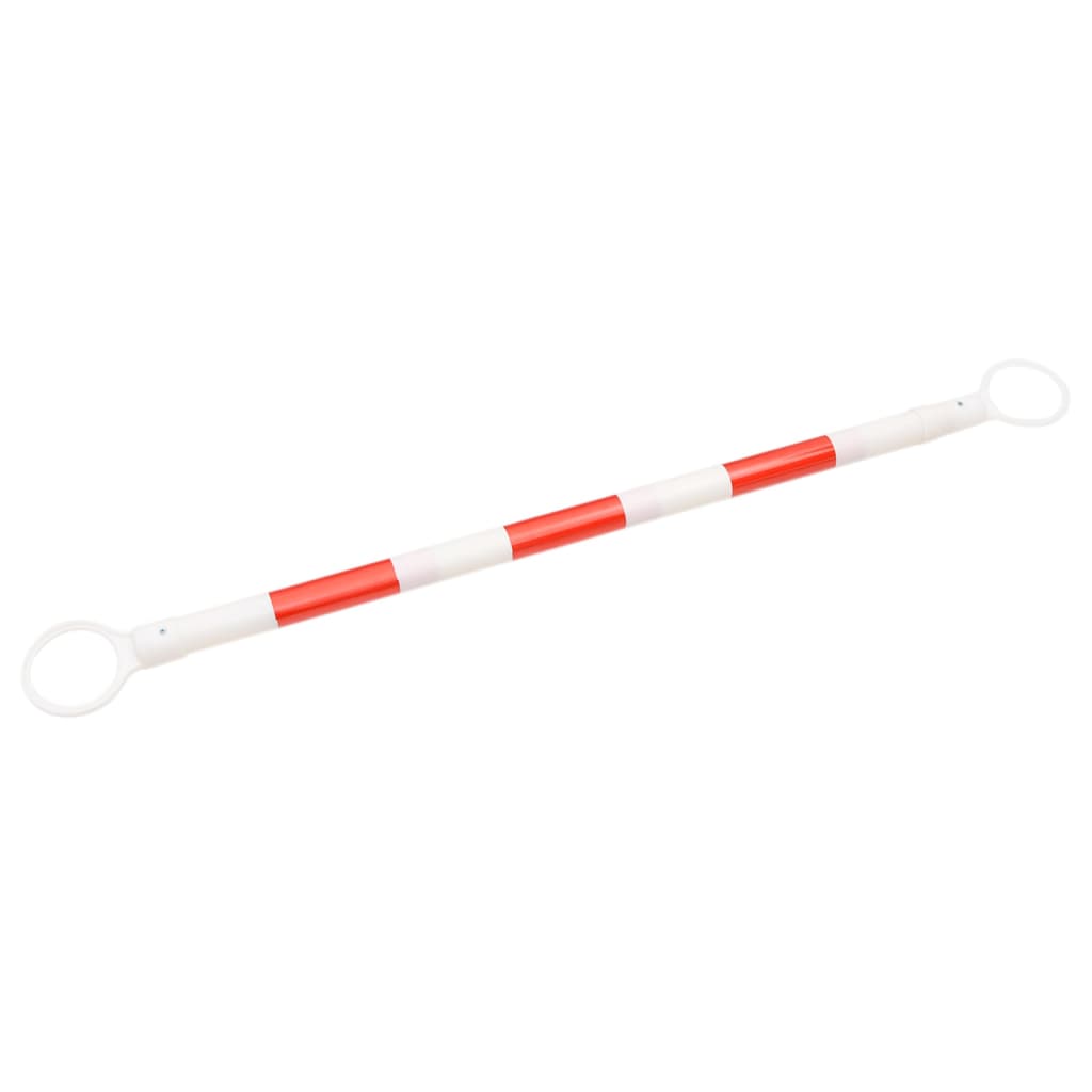 vidaXL Rozsuwane barierki na pachołki drogowe, 10 szt., ABS, 116-197cm