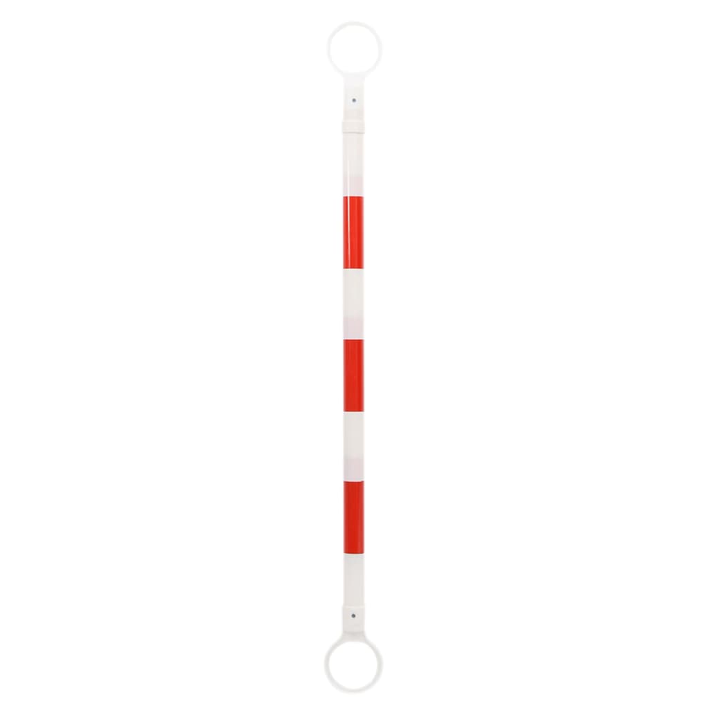 vidaXL Rozsuwane barierki na pachołki drogowe, 10 szt., ABS, 116-197cm