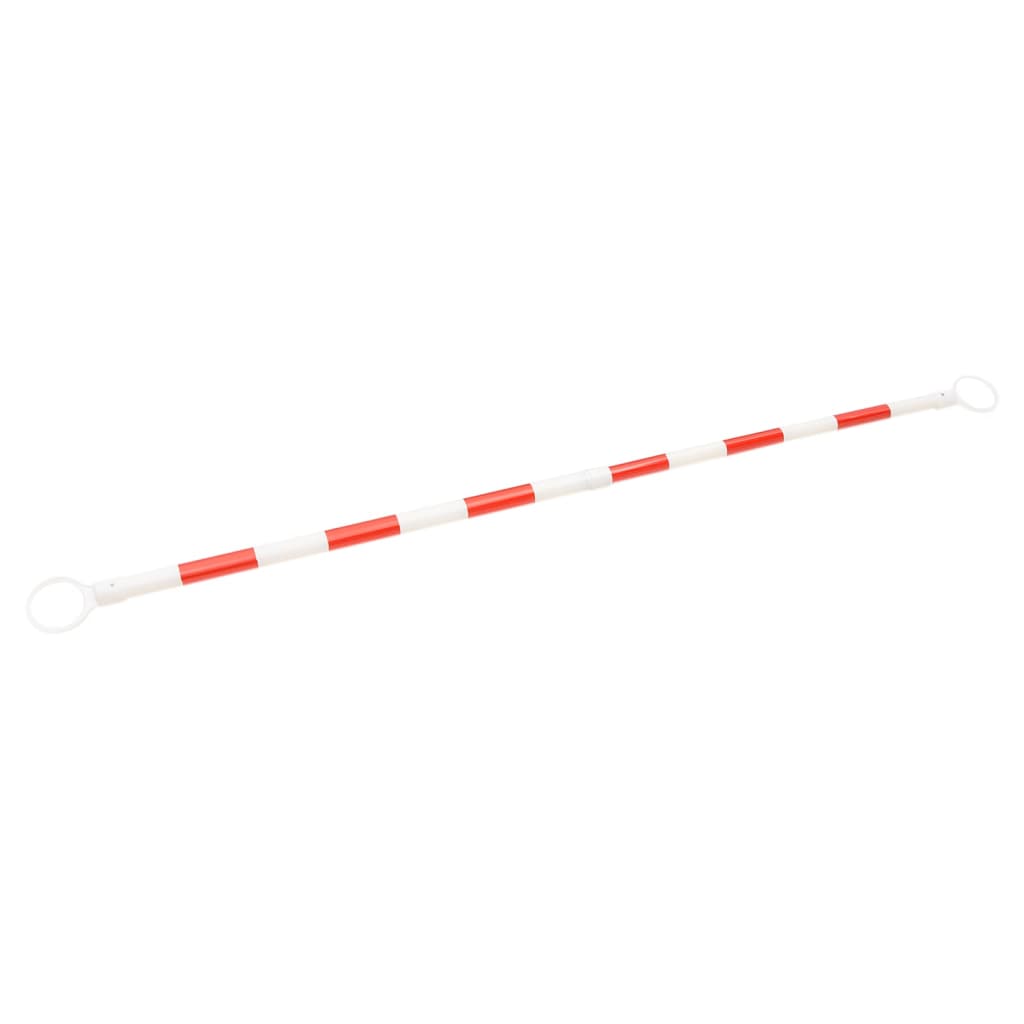 vidaXL Rozsuwane barierki na pachołki drogowe, 10 szt., ABS, 116-197cm