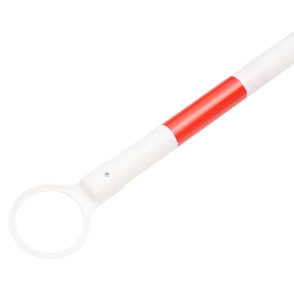 vidaXL Rozsuwane barierki na pachołki drogowe, 10 szt., ABS, 116-197cm