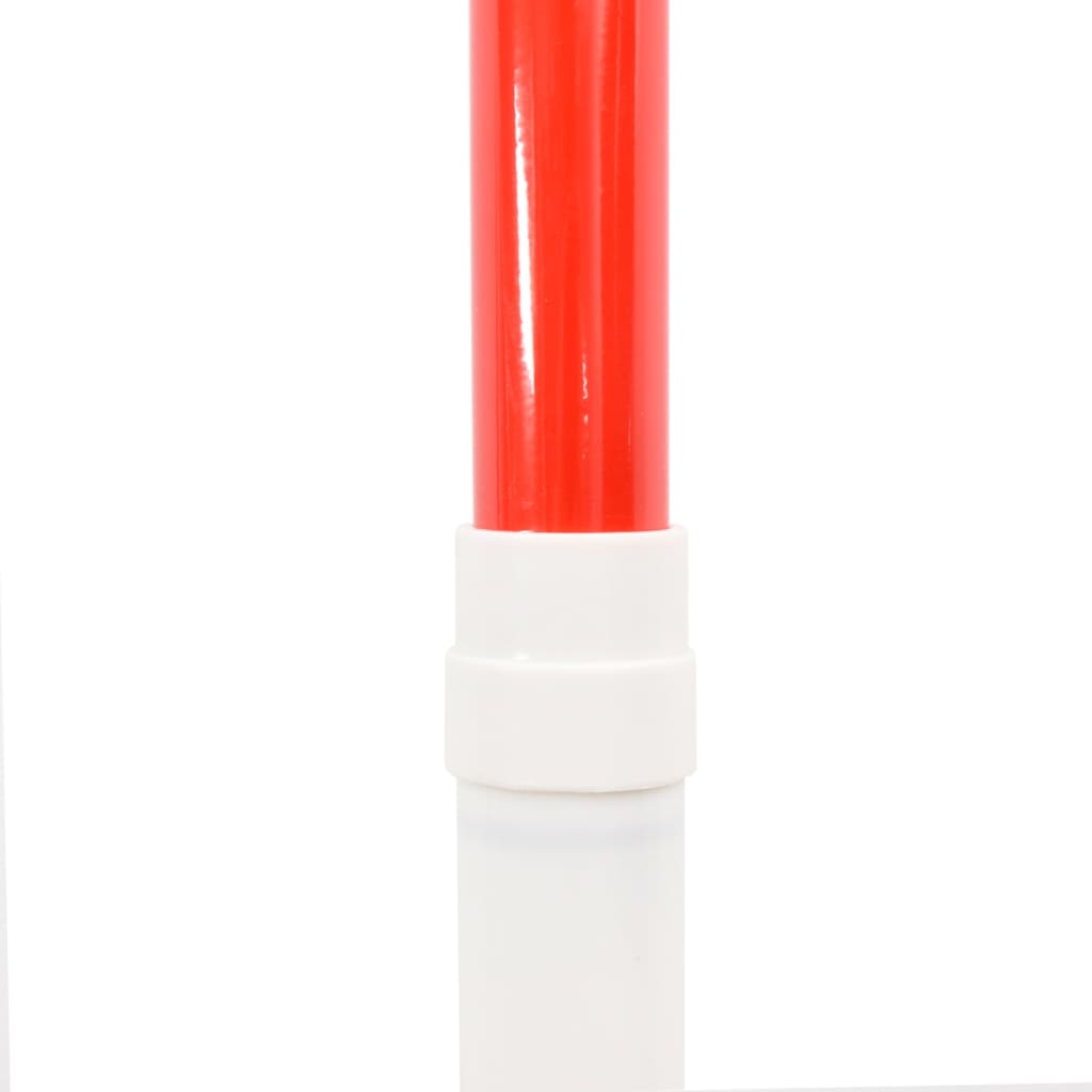 vidaXL Rozsuwane barierki na pachołki drogowe, 10 szt., ABS, 116-197cm