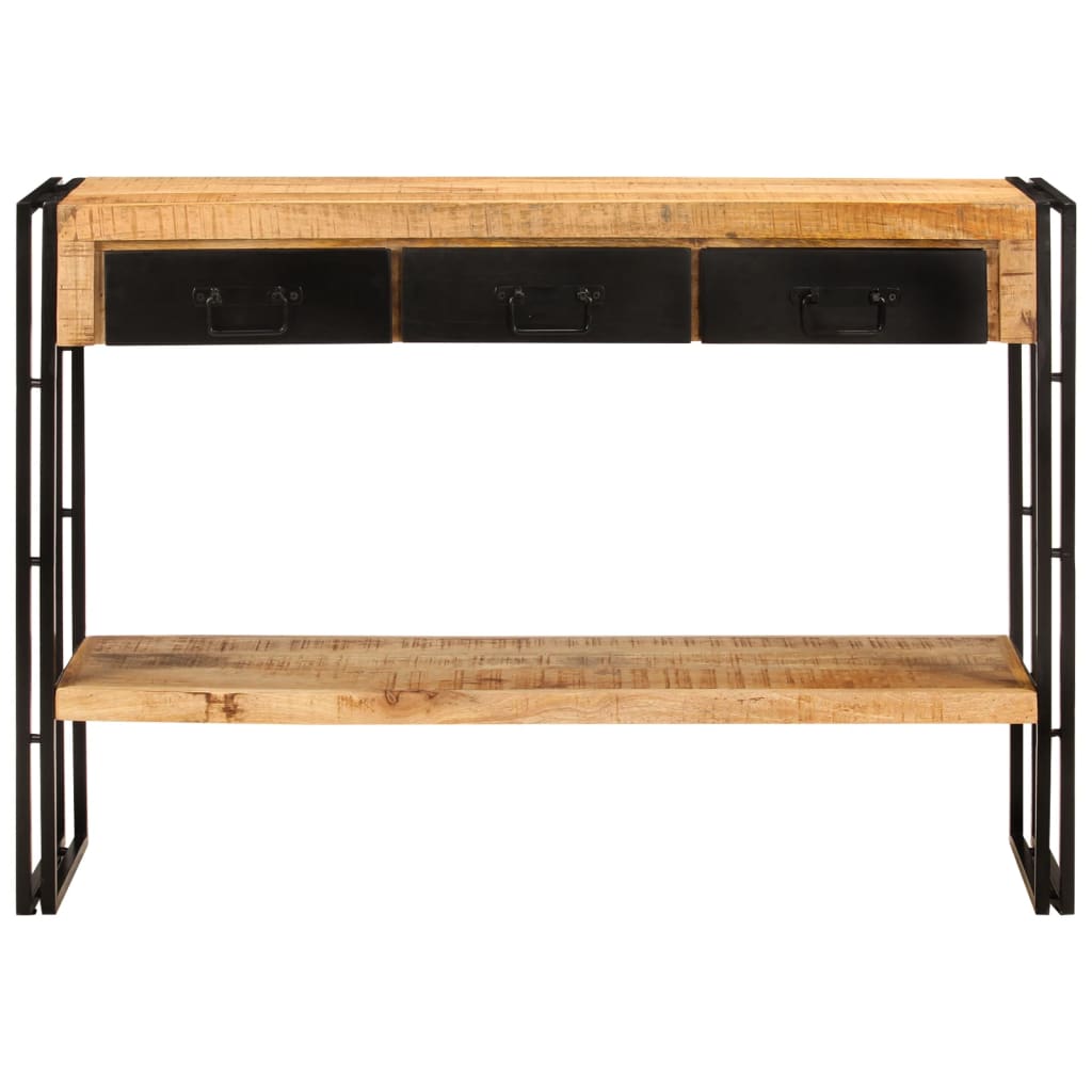 vidaXL Stolik konsolowy, 110x30x76 cm, lite drewno mango