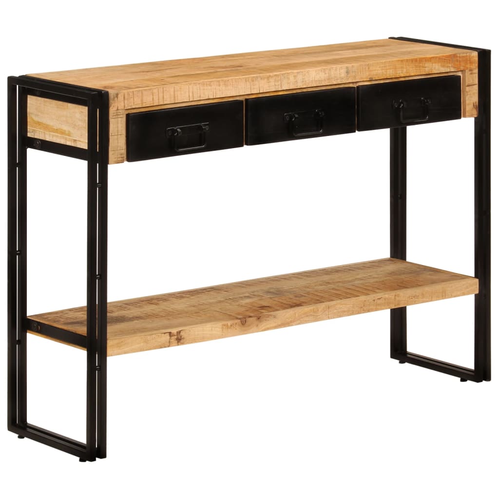 vidaXL Stolik konsolowy, 110x30x76 cm, lite drewno mango
