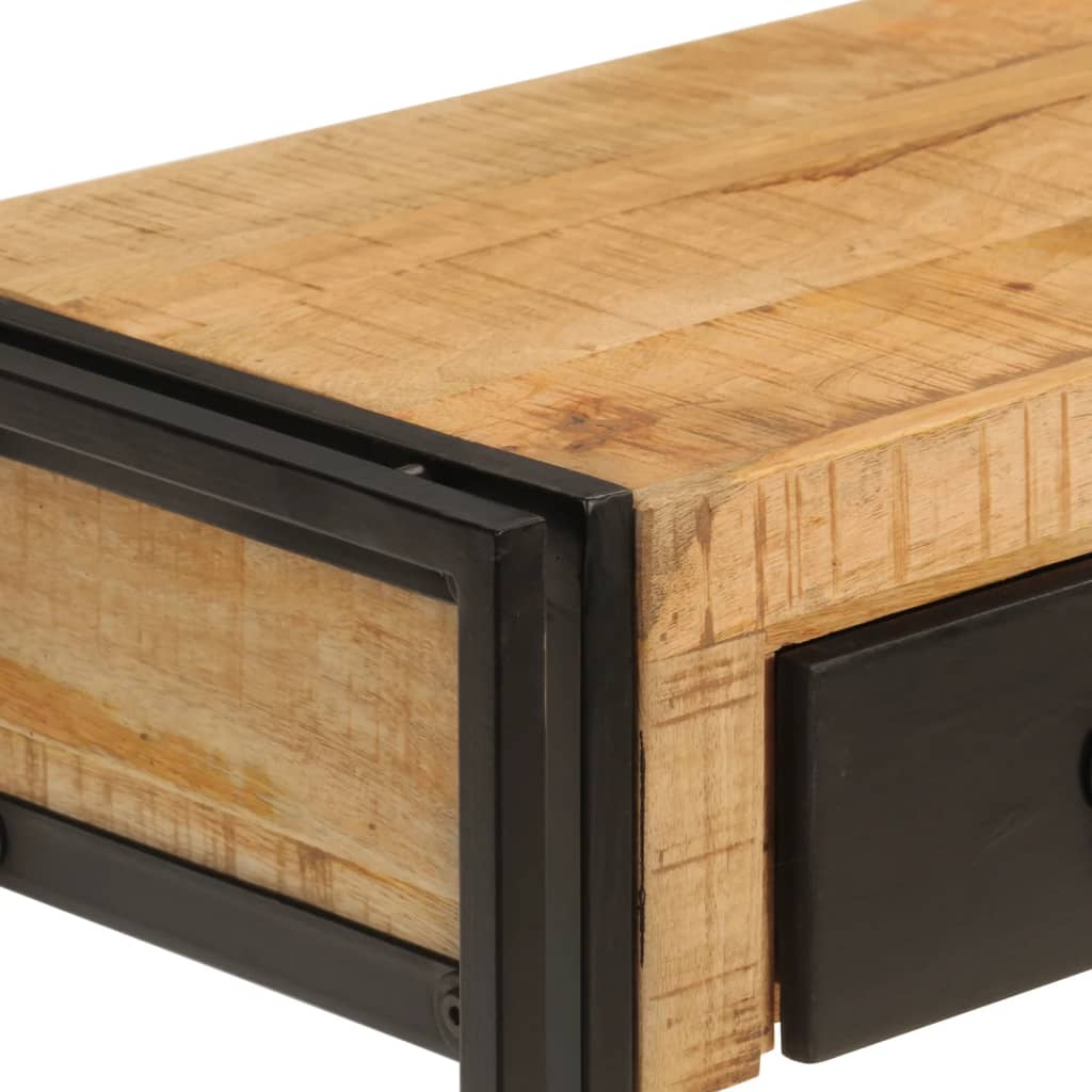 vidaXL Stolik konsolowy, 110x30x76 cm, lite drewno mango