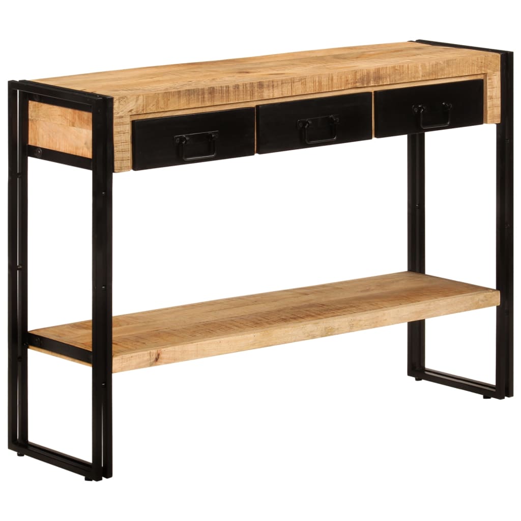 vidaXL Stolik konsolowy, 110x30x76 cm, lite drewno mango