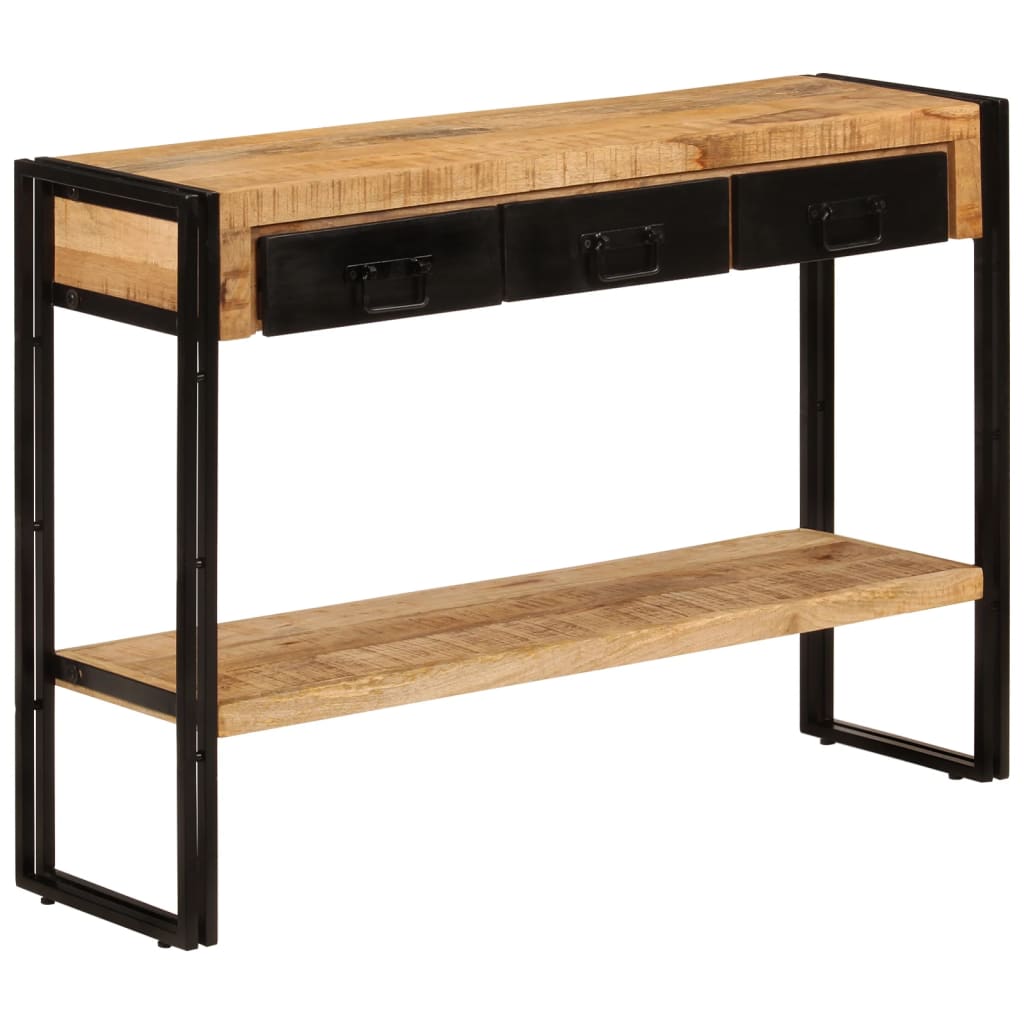 vidaXL Stolik konsolowy, 110x30x76 cm, lite drewno mango
