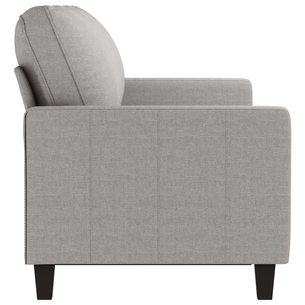 vidaXL Sofa 3-osobowa, jasnoszara, 180 cm, tapicerowana tkaniną