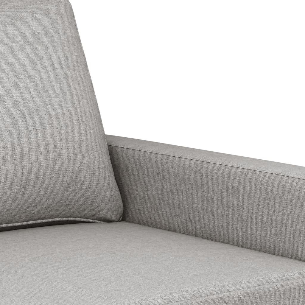 vidaXL Sofa 3-osobowa, jasnoszara, 180 cm, tapicerowana tkaniną