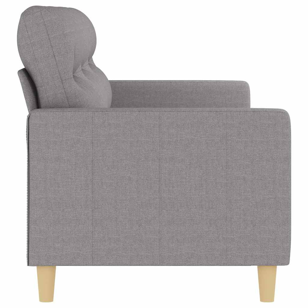 vidaXL Sofa 3-osobowa, jasnoszara, 180 cm, tapicerowana tkaniną