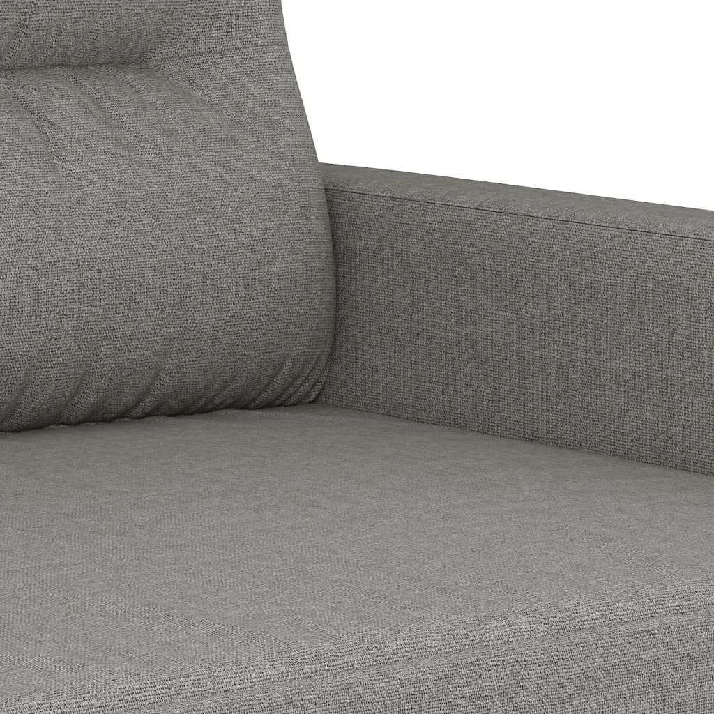 vidaXL Sofa 3-osobowa, ciemnoszara, 210 cm, tapicerowana tkaniną