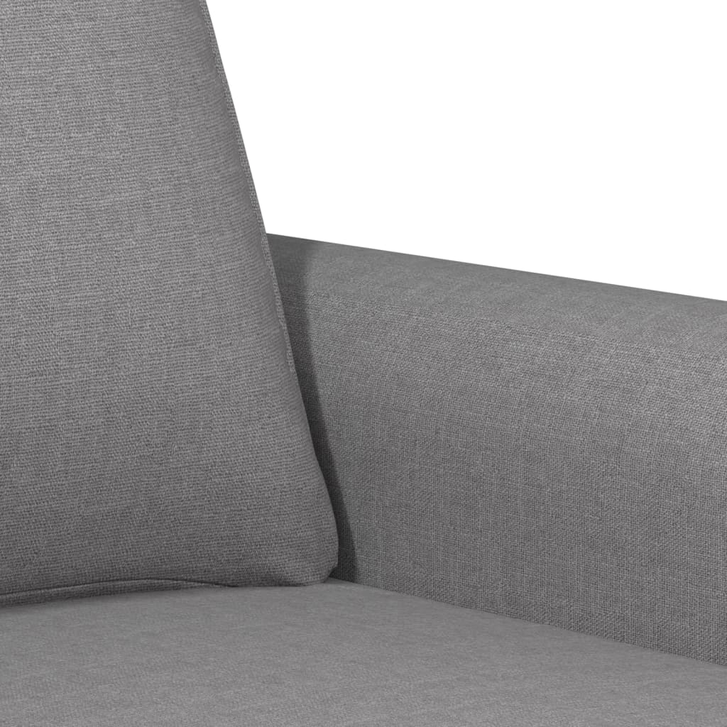 vidaXL Fotel, jasnoszary, 60 cm, obity tkaniną