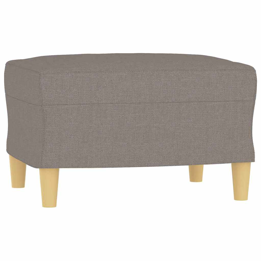 vidaXL Podnóżek, taupe, 60x50x41 cm, tapicerowany tkaniną