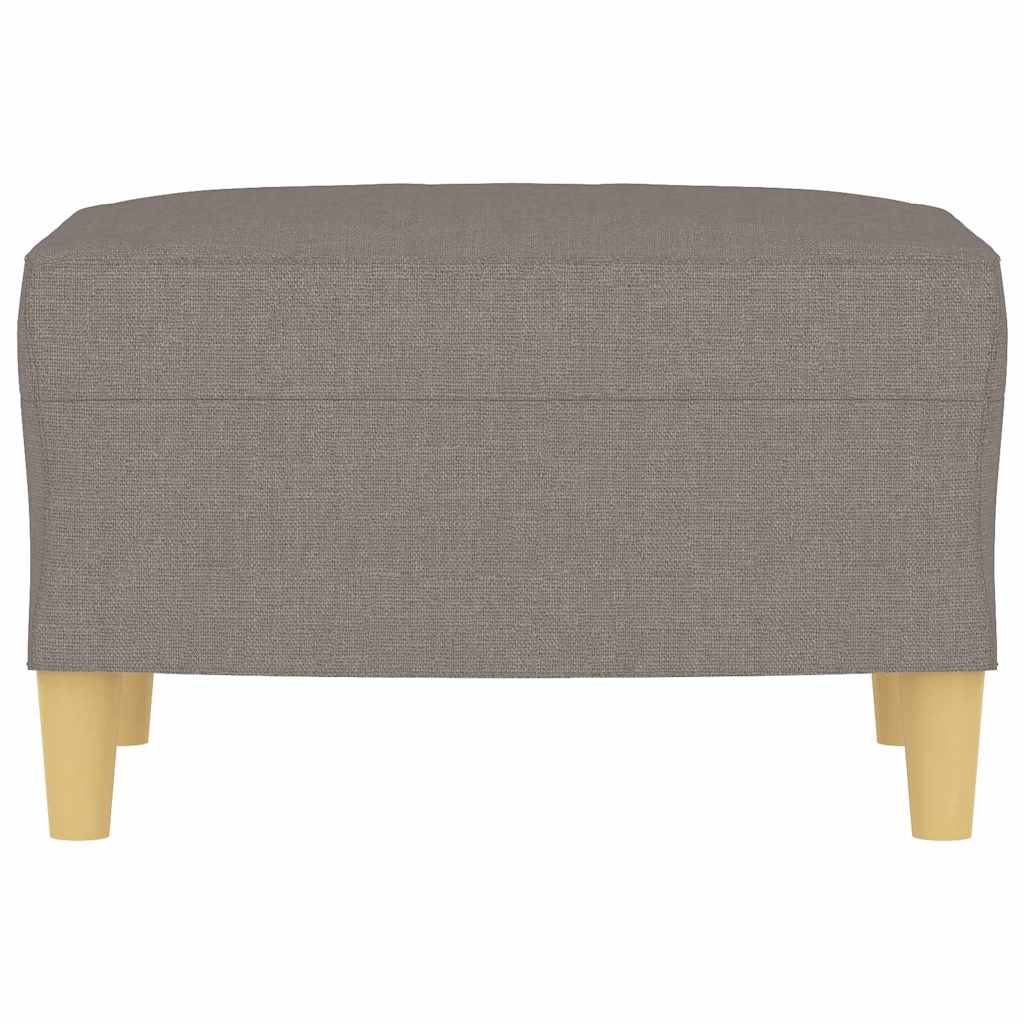 vidaXL Podnóżek, taupe, 60x50x41 cm, tapicerowany tkaniną