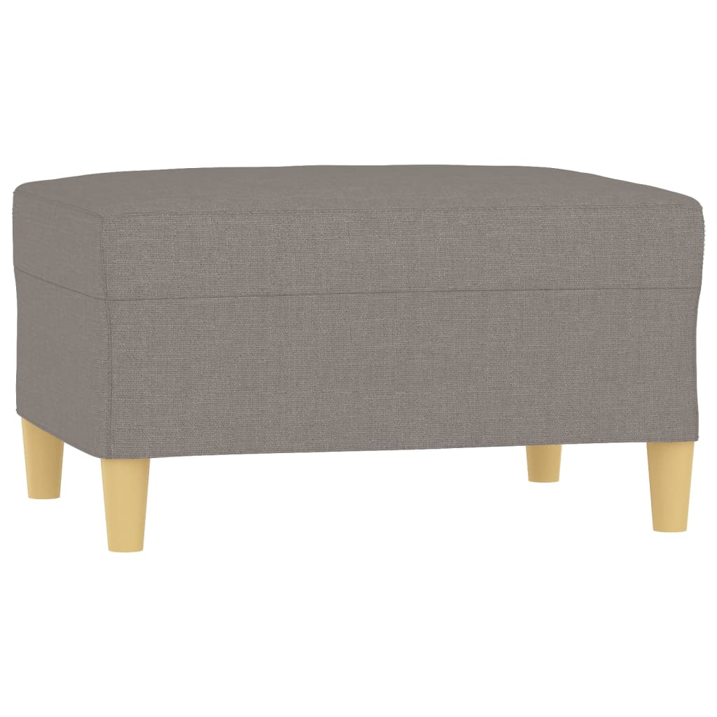 vidaXL Podnóżek, taupe, 70x55x41 cm, tapicerowany tkaniną