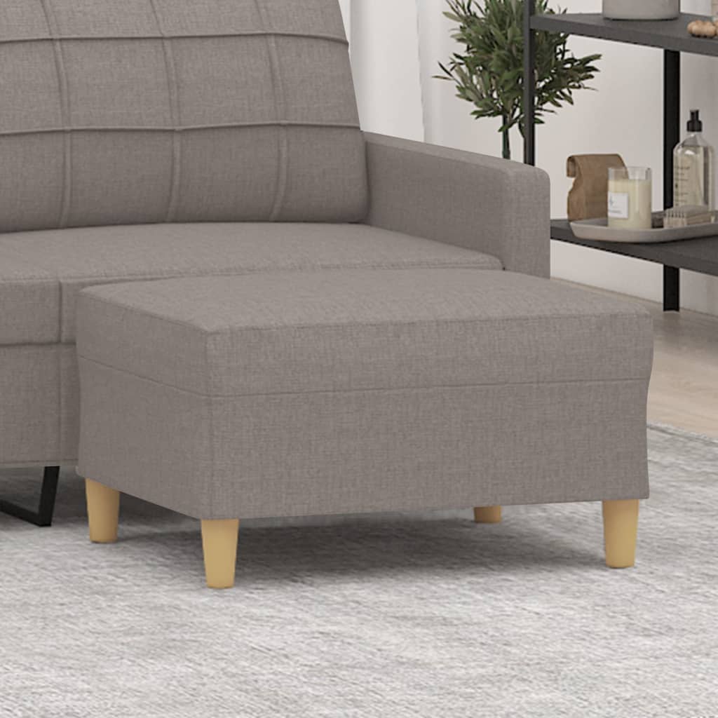 vidaXL Podnóżek, taupe, 70x55x41 cm, tapicerowany tkaniną