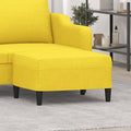 vidaXL Podnóżek, jasnożółty, 70x55x41 cm, tapicerowany tkaniną
