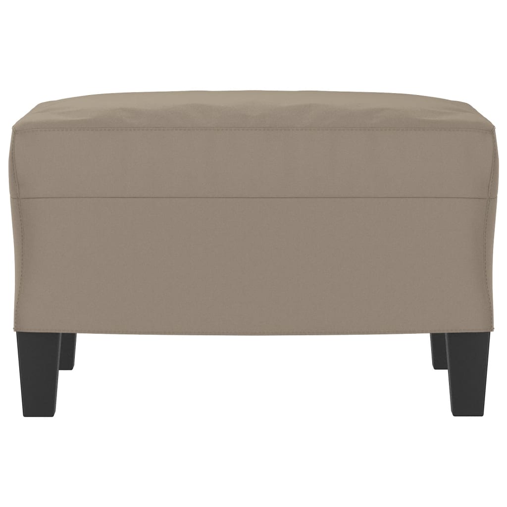 vidaXL Podnóżek, kolor taupe, 60x50x41 cm, tapicerowany mikrofibrą