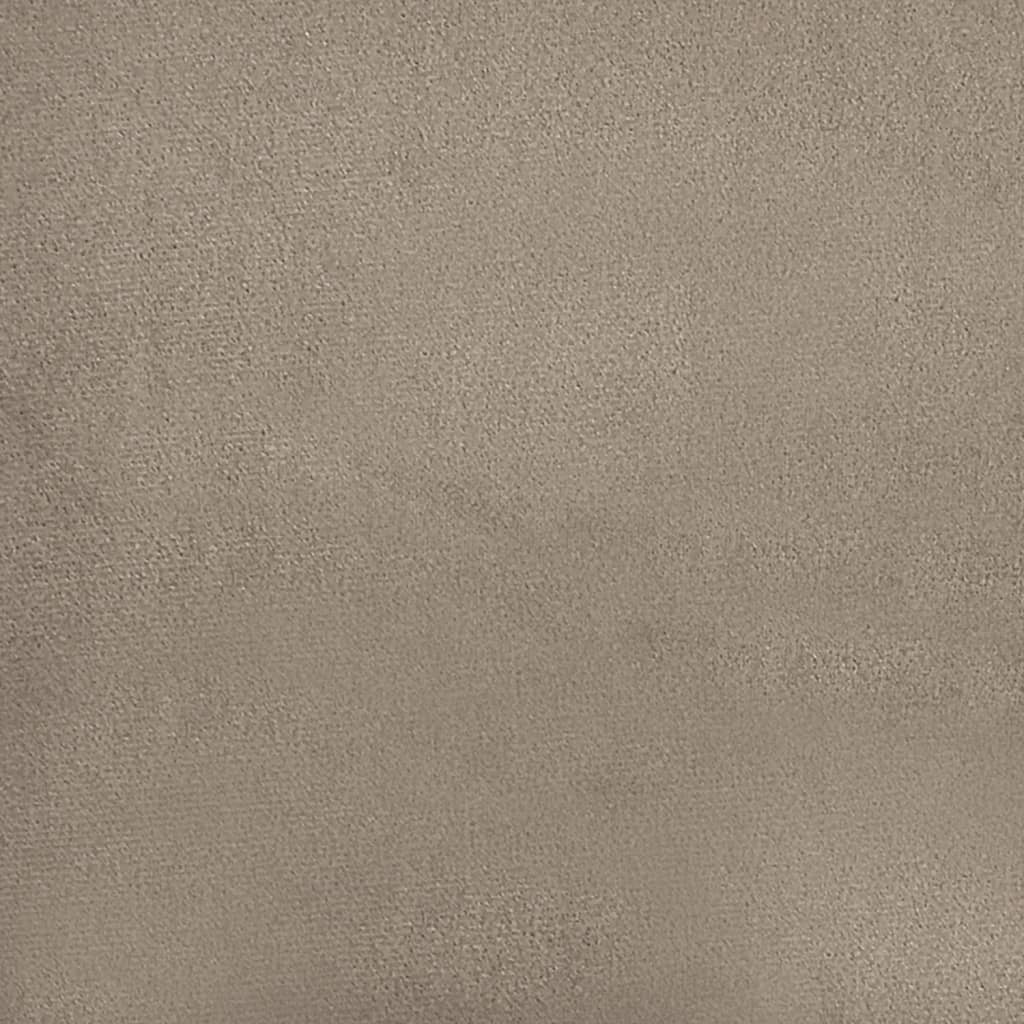 vidaXL Podnóżek, kolor taupe, 60x50x41 cm, tapicerowany mikrofibrą