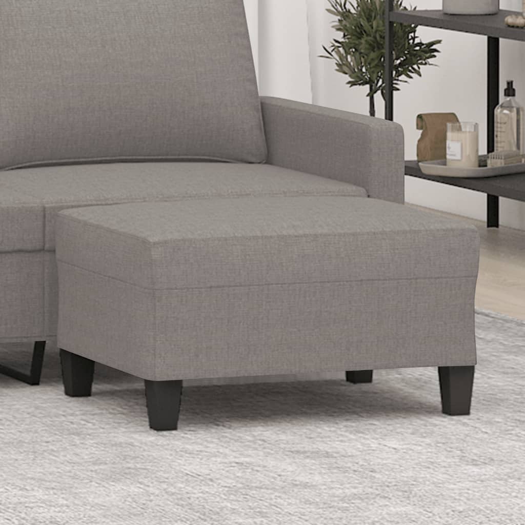 vidaXL Podnóżek, taupe, 70x55x41 cm, tapicerowany tkaniną