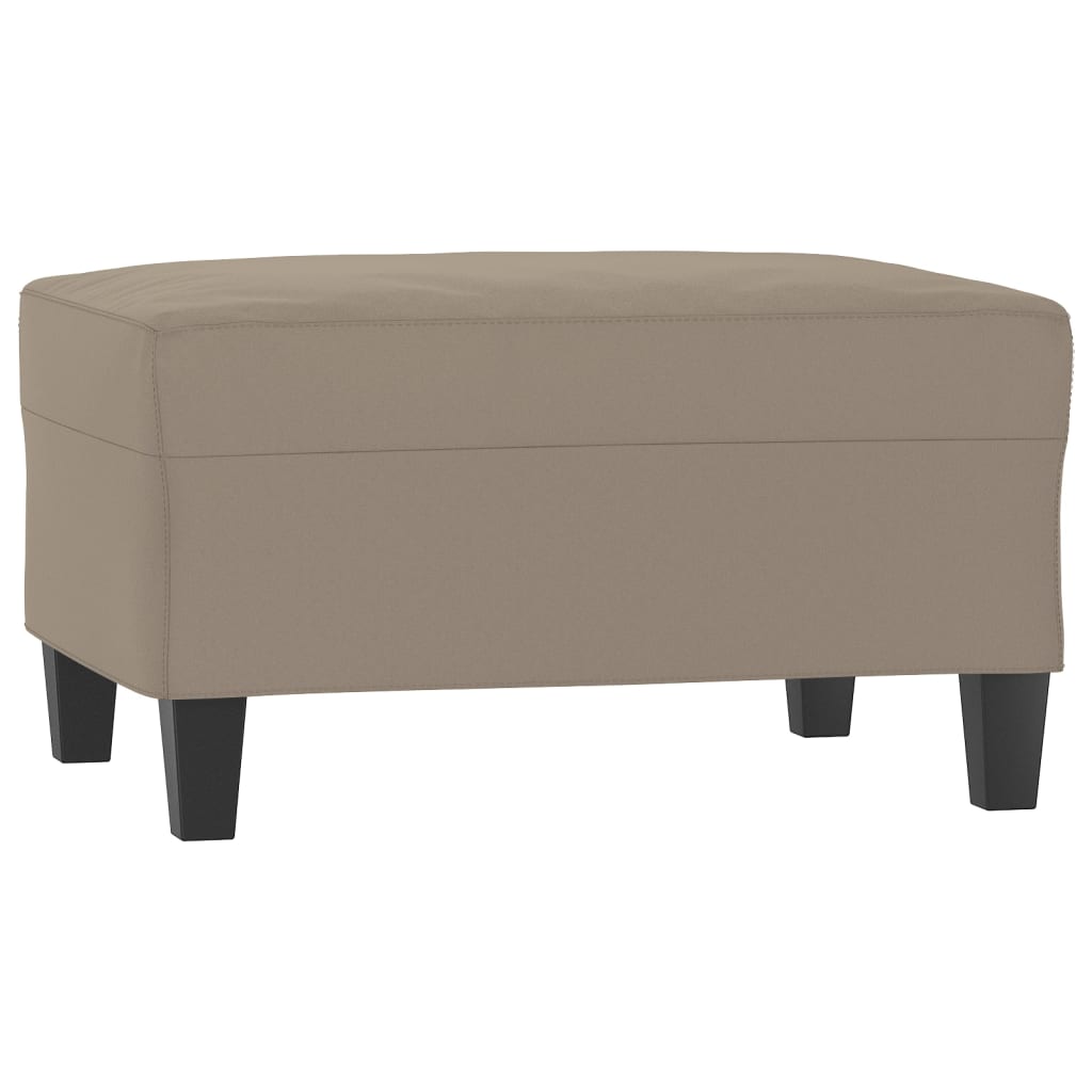 vidaXL Podnóżek, kolor taupe, 70x55x41 cm, tapicerowany mikrofibrą