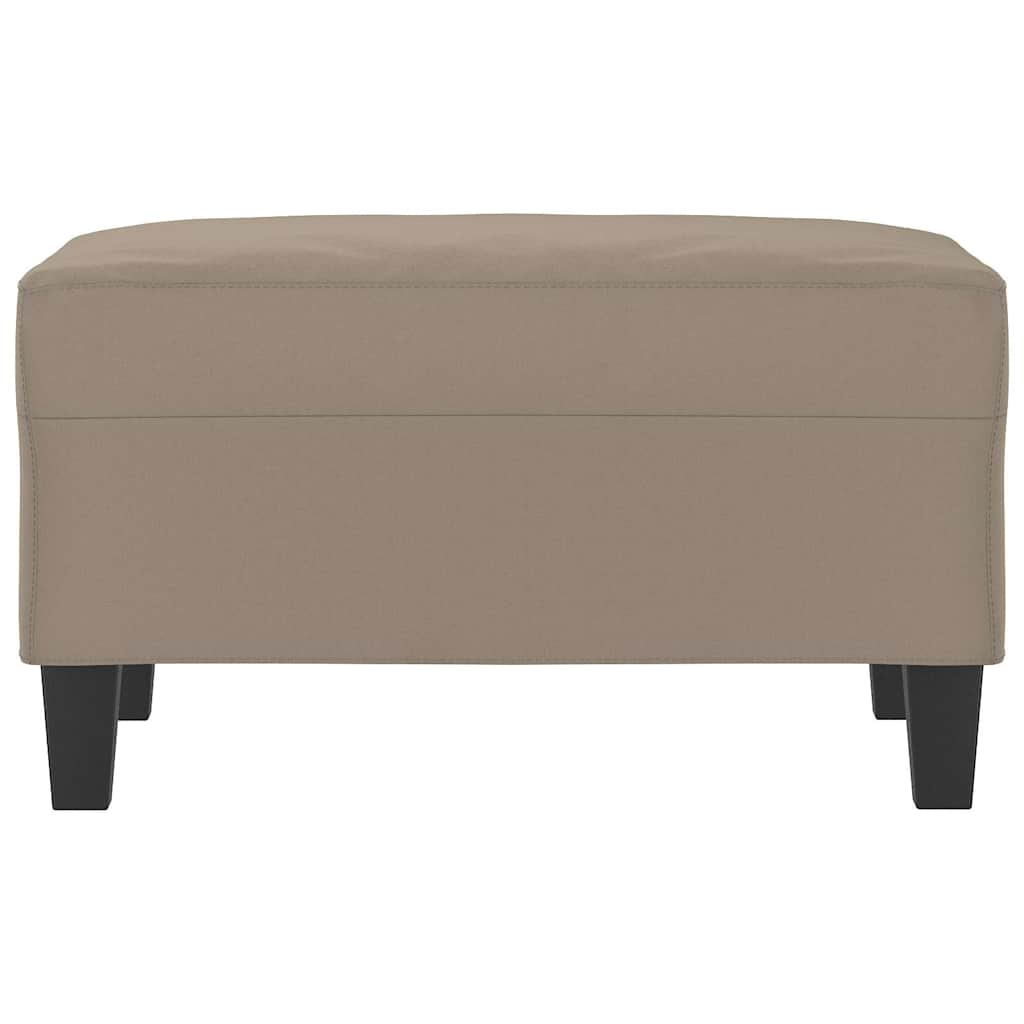 vidaXL Podnóżek, kolor taupe, 70x55x41 cm, tapicerowany mikrofibrą