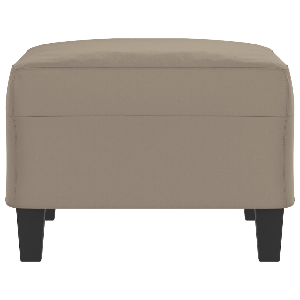 vidaXL Podnóżek, kolor taupe, 70x55x41 cm, tapicerowany mikrofibrą