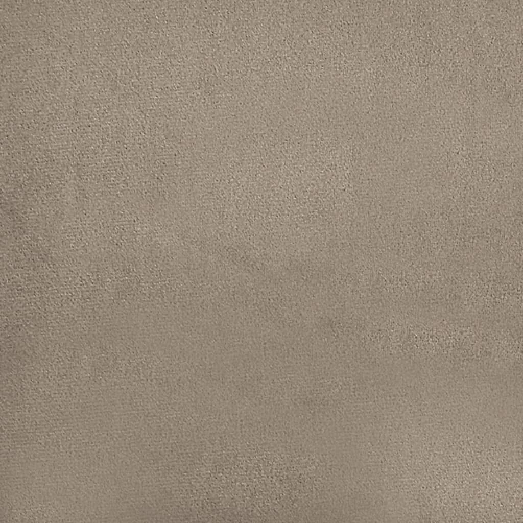 vidaXL Podnóżek, kolor taupe, 70x55x41 cm, tapicerowany mikrofibrą
