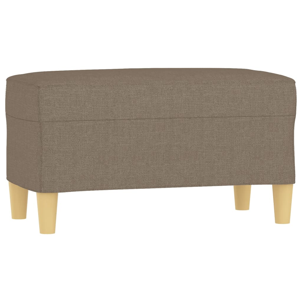 vidaXL Ławka, taupe, 70x35x41 cm, tapicerowana tkaniną