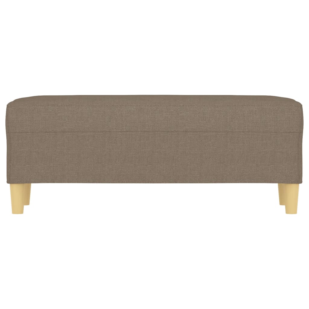 vidaXL Ławka, taupe, 100x35x41 cm, tapicerowana tkaniną