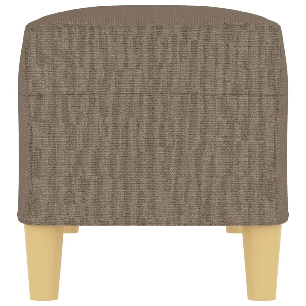 vidaXL Ławka, taupe, 100x35x41 cm, tapicerowana tkaniną
