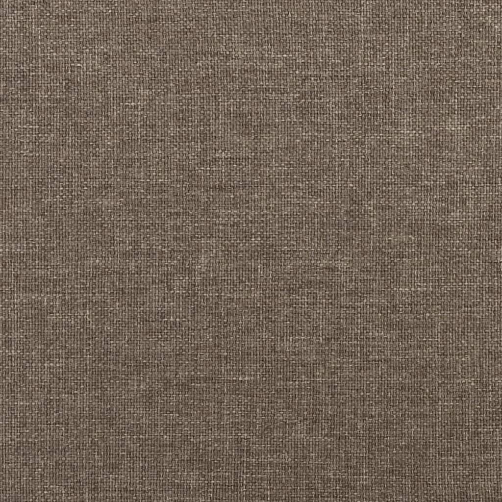 vidaXL Ławka, taupe, 100x35x41 cm, tapicerowana tkaniną