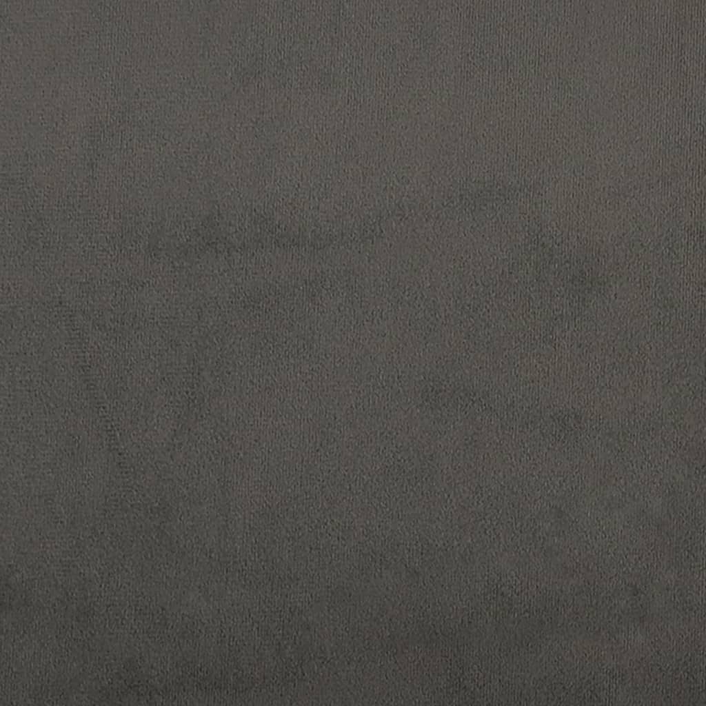 vidaXL Ławka, ciemnoszary, 70x35x41 cm, tapicerowana aksamitem