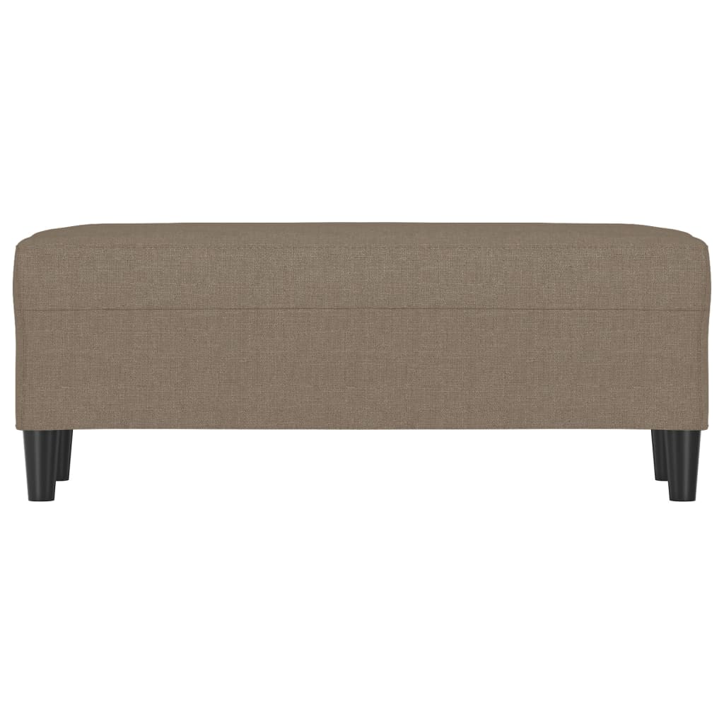 vidaXL Ławka, taupe, 100x35x41 cm, tapicerowana tkaniną