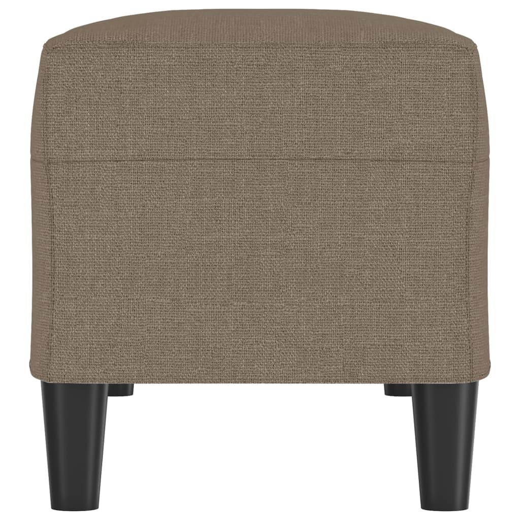 vidaXL Ławka, taupe, 100x35x41 cm, tapicerowana tkaniną